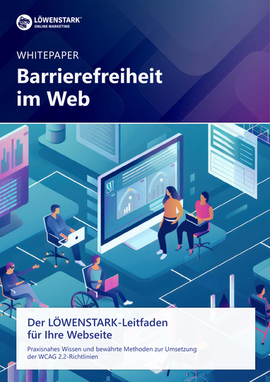 Titel von Barrierefreiheit im Web: Der Leitfaden zur Umsetzung der WCAG 2.2 und des BFSG