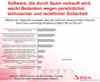 Preview von Online:Internet:Werbung:Spam:Einstellungen der Verbraucher gegenüber dem Kauf kommerzieller Software durch Spam