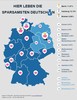 Hier leben die sparsamsten Deutschen 2014 Hier leben die sparsamsten Deutschen 2014