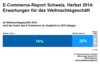 Preview von Umsatz-Einschtzung schweizerischer ECommerce-Anbieter fr das Weihnachtsgeschft 2014 in Prozent