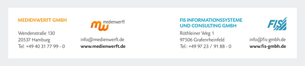 Medienwerft - Agentur fr digitale Medien und Kommunikation GmbH & FIS
Informationssysteme und Consulting GmbH